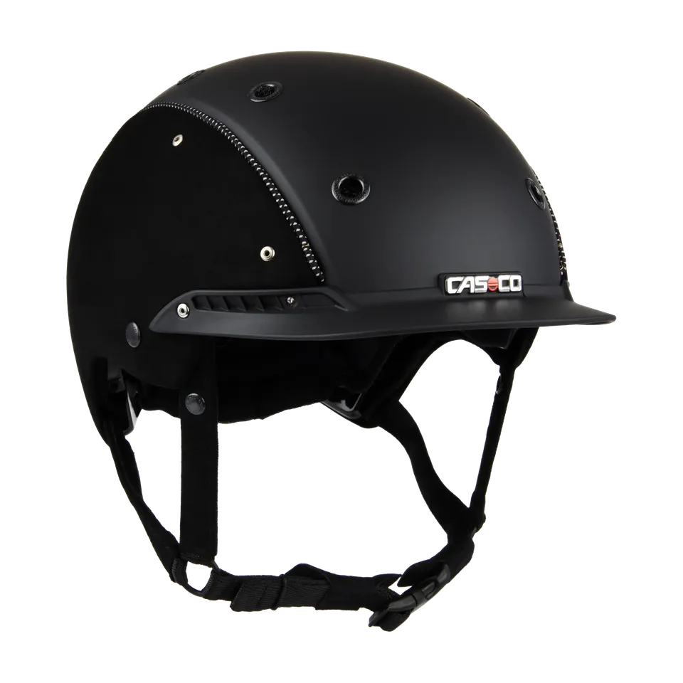 Casco Champ-3 casca echitatie nubuck negru Disk-Fit