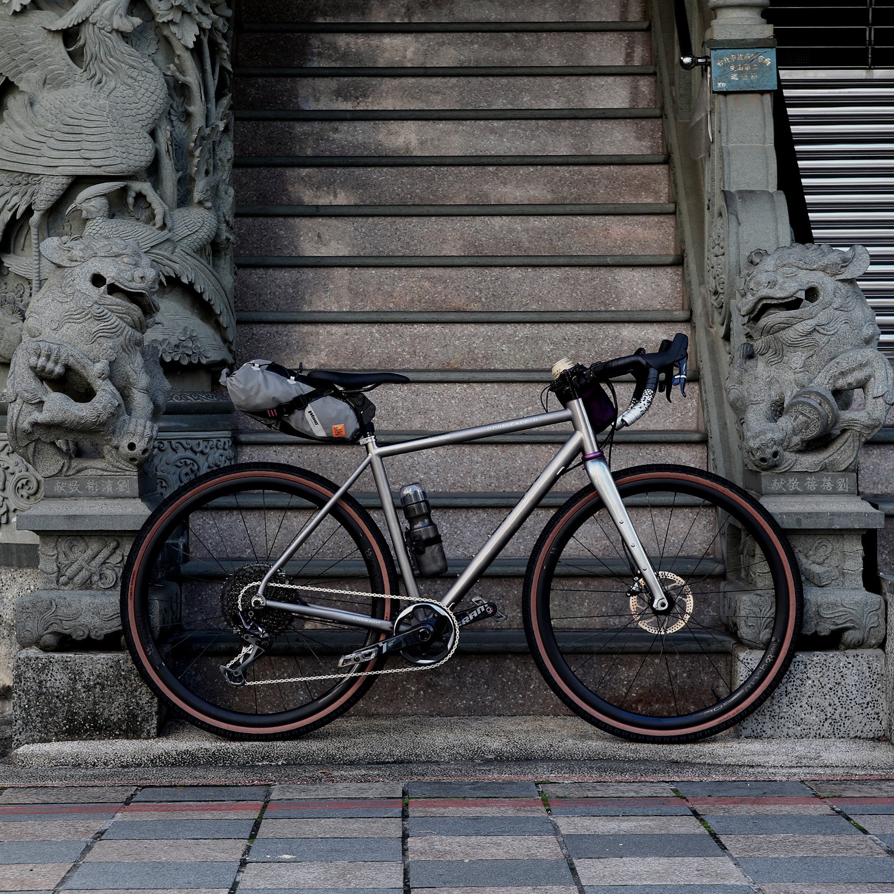 WOHO XTOURING Saddle Bag Dry S geantă șa impermeabilă gri