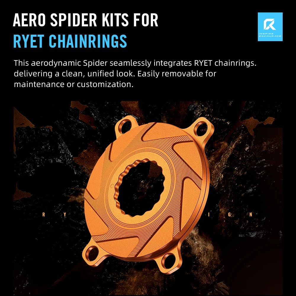 RYET AETHER pedalier carbon sosea 325g ultralight