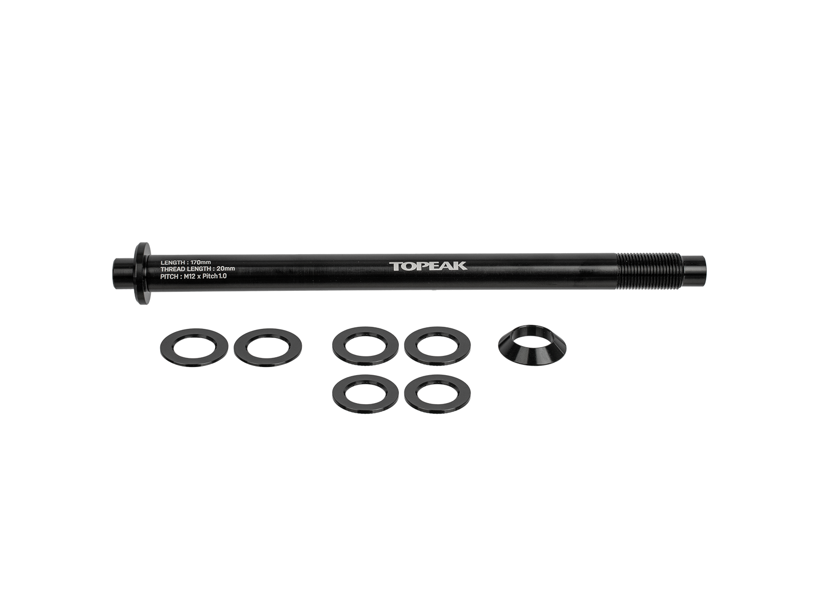 WOHO Zi:RAK ax spate 170mm aluminiu M12