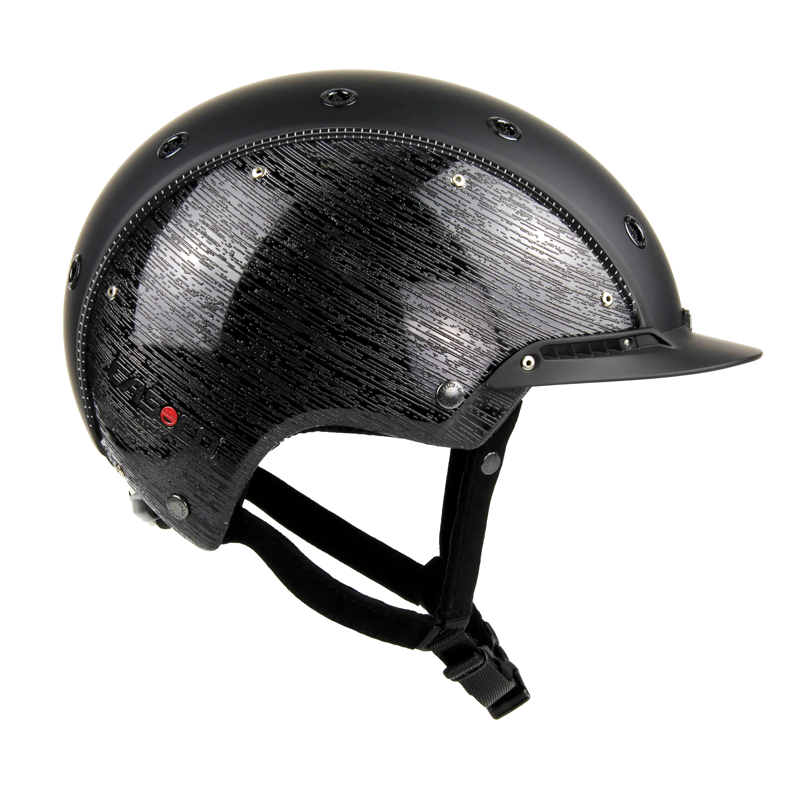 Casco Champ 3 Brush cască călărie negru lucios