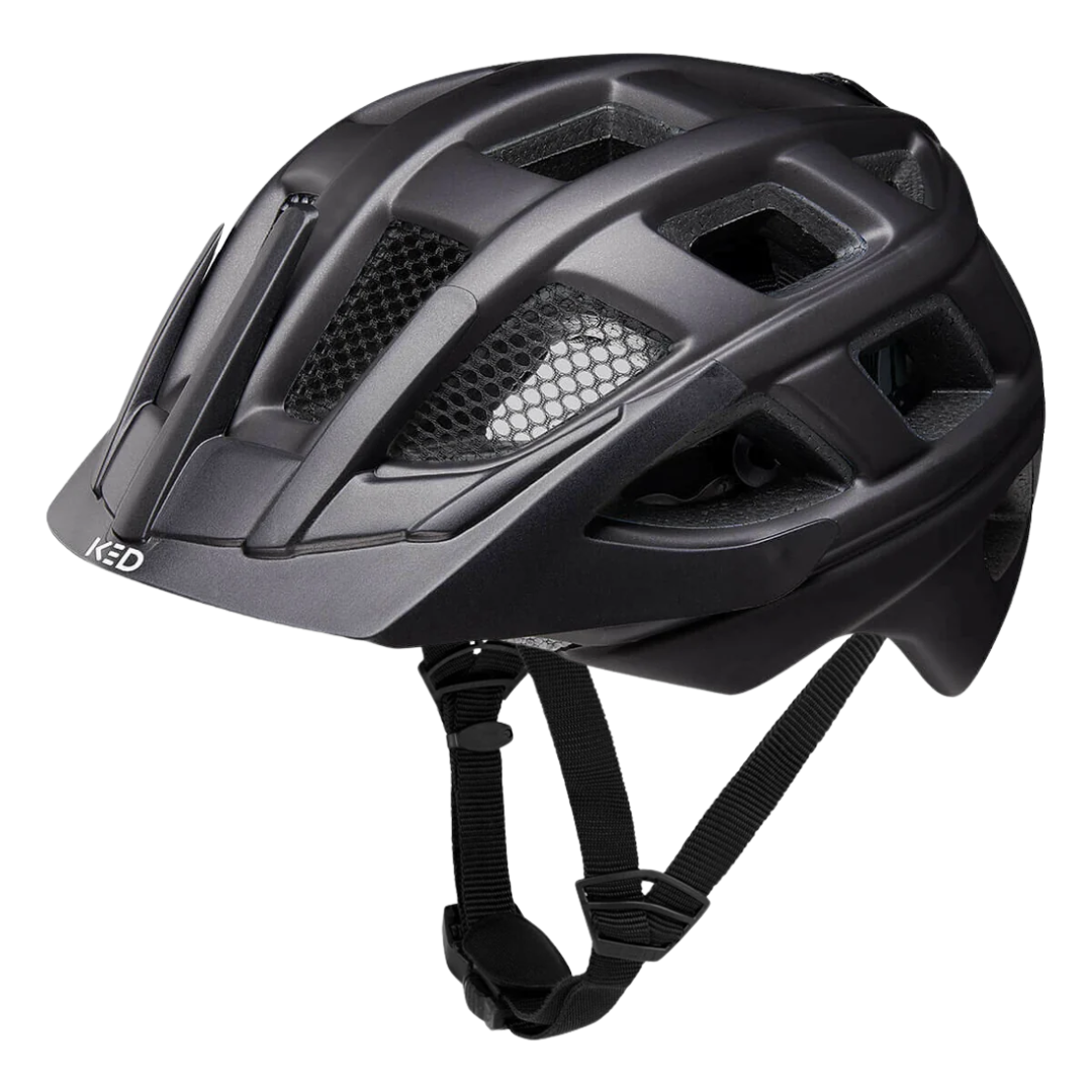 KED Kailu casca MTB Blue Matt 53-59 cu LED spate