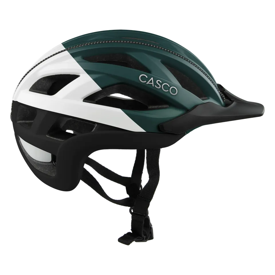 Casco Cuda Pareo Emerald Green White Black cască bicicletă