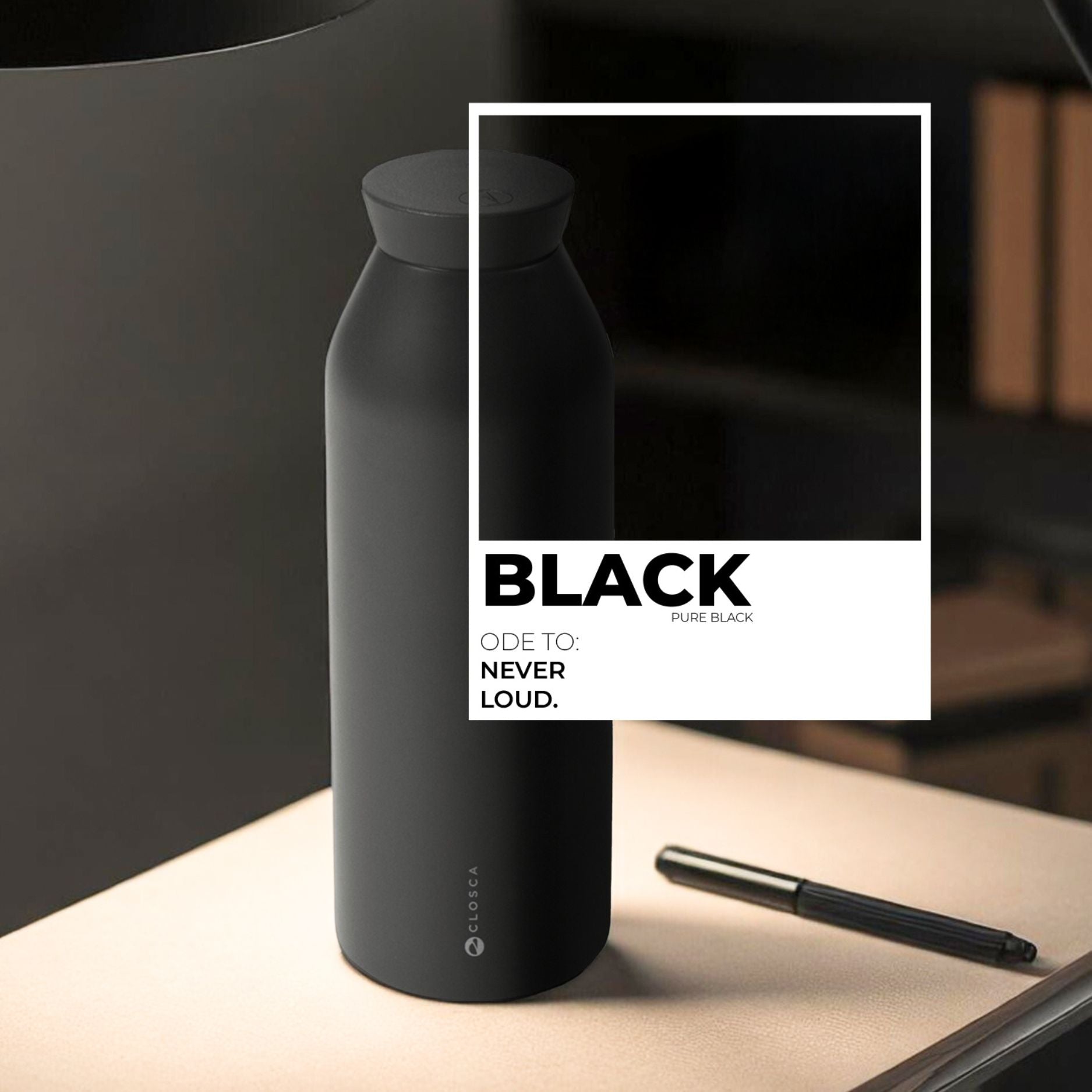 Closca Minimal Black sticla termica 450 ml 24h rece