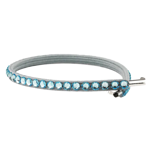 Casco MyStyle Stripes Swarovski benzi casca Aquamarine