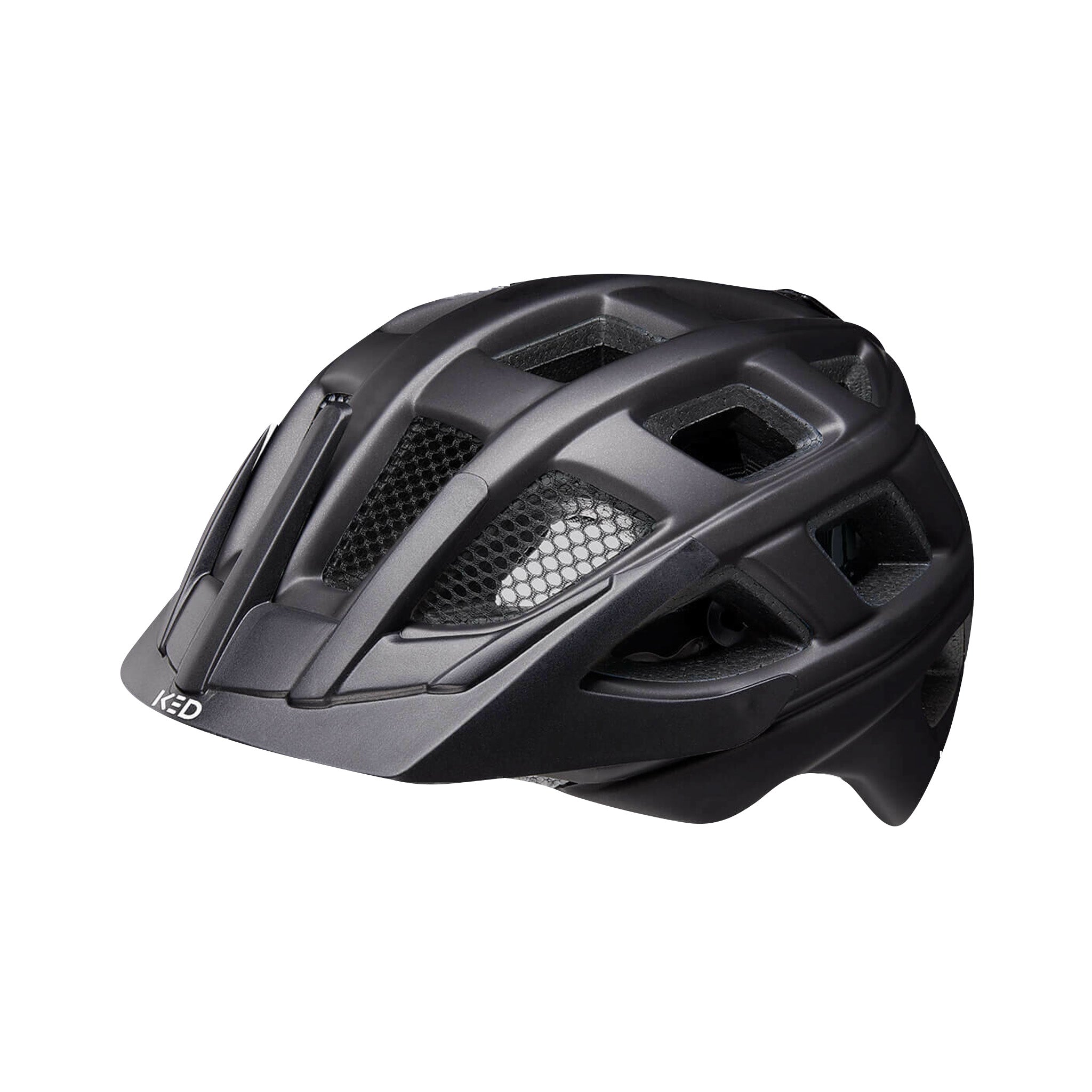 KED Kailu casca MTB Blue Matt 53-59 cu LED spate