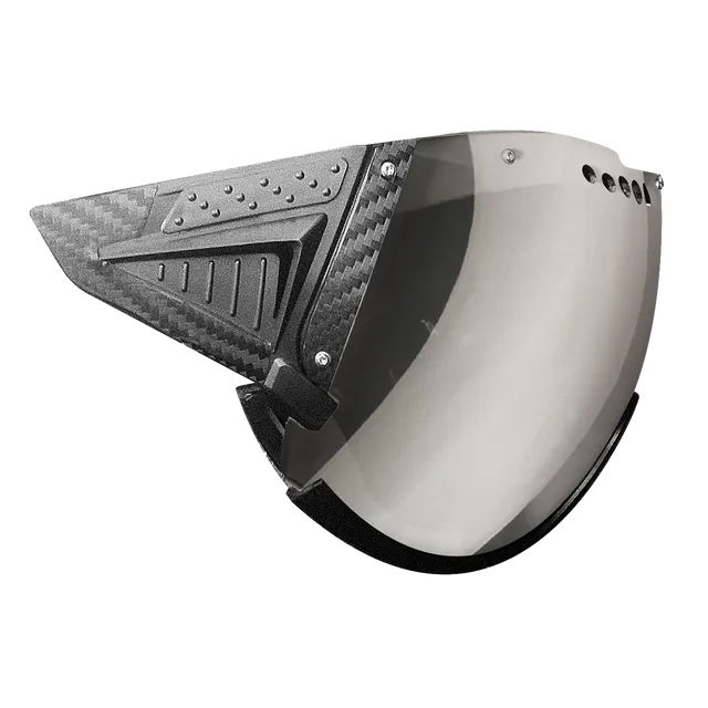 Casco Snowmask2 Carbon viziera schi Silver Mirror