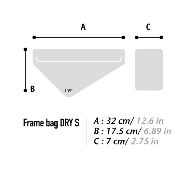 WOHO XTouring Frame Dry S geantă cadru impermeabilă