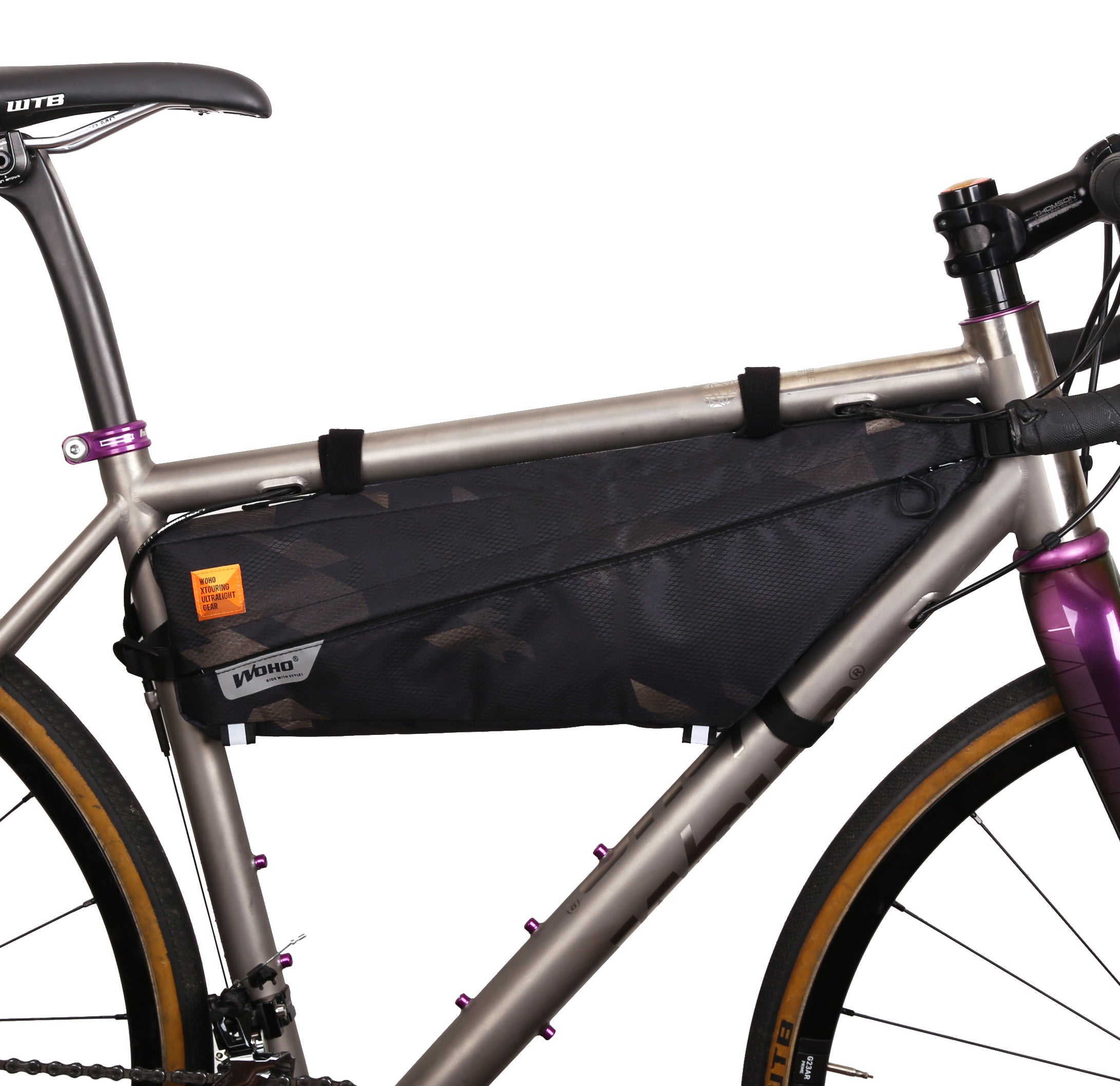 WOHO XTOURING geanta cadru Cyber-Camo Diamond Black