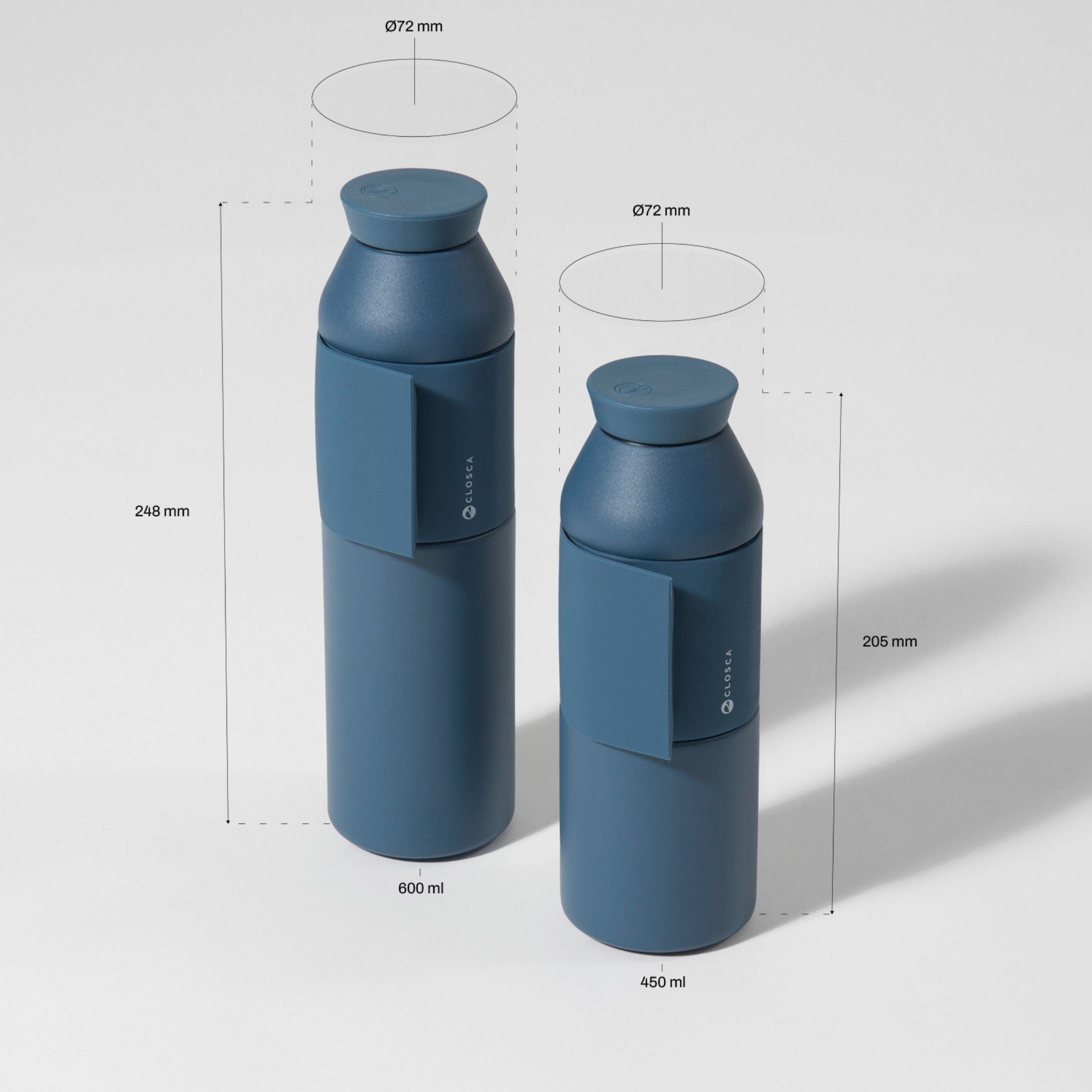 Closca Travel Abyss sticlă termică cu curea 450 ml