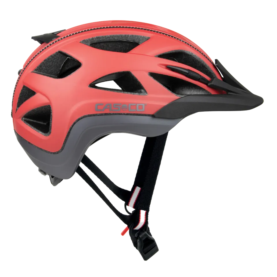 Casco Activ2 casca bicicleta rosu-antracit vizor