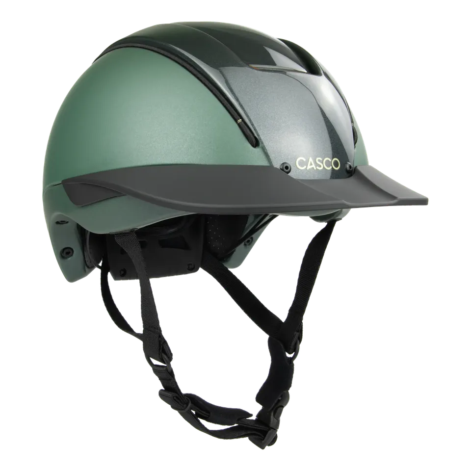 Casco Duell Prime Emerald casca echitatie verde metalizat