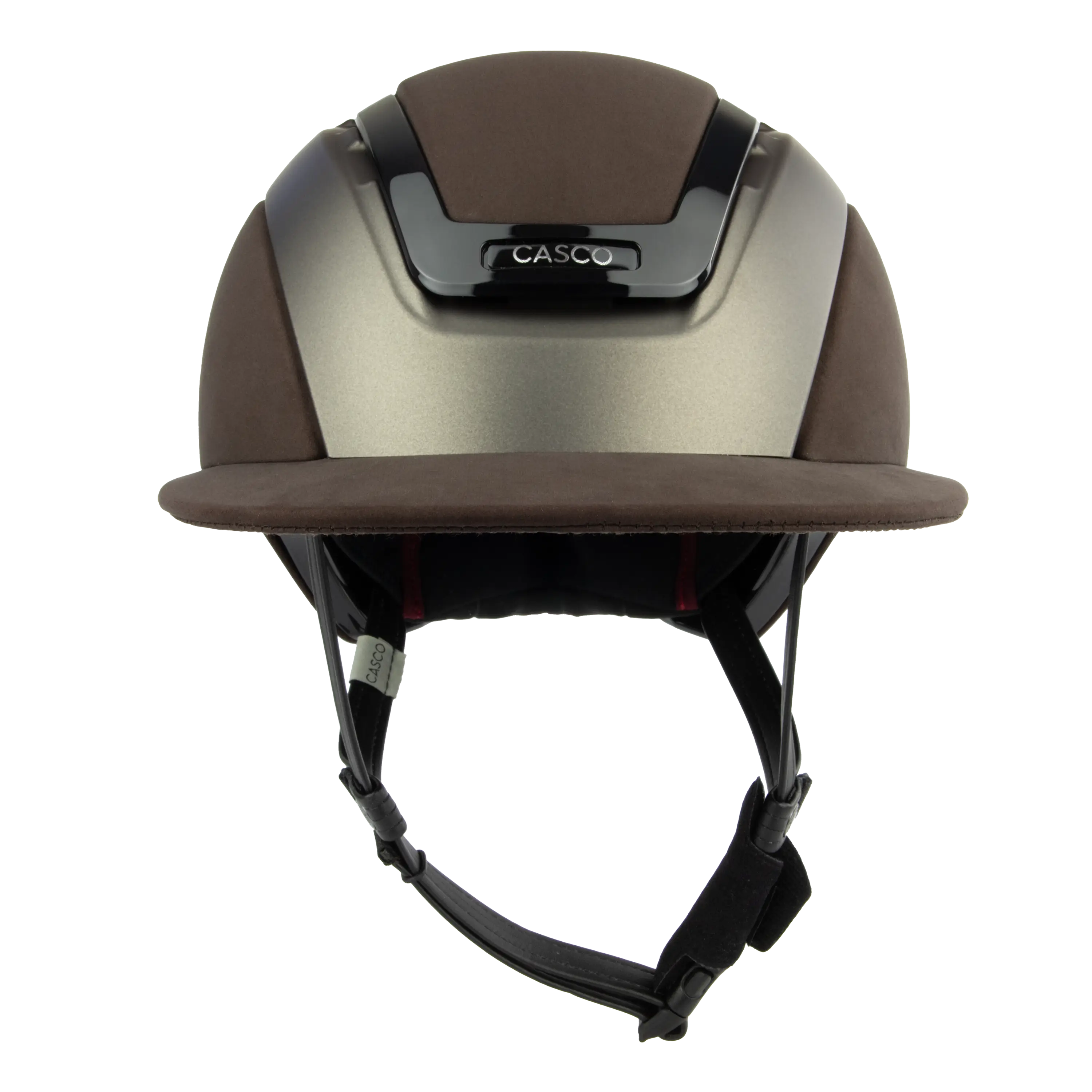 Casco Elite Valiant cască echitație maro nubuc