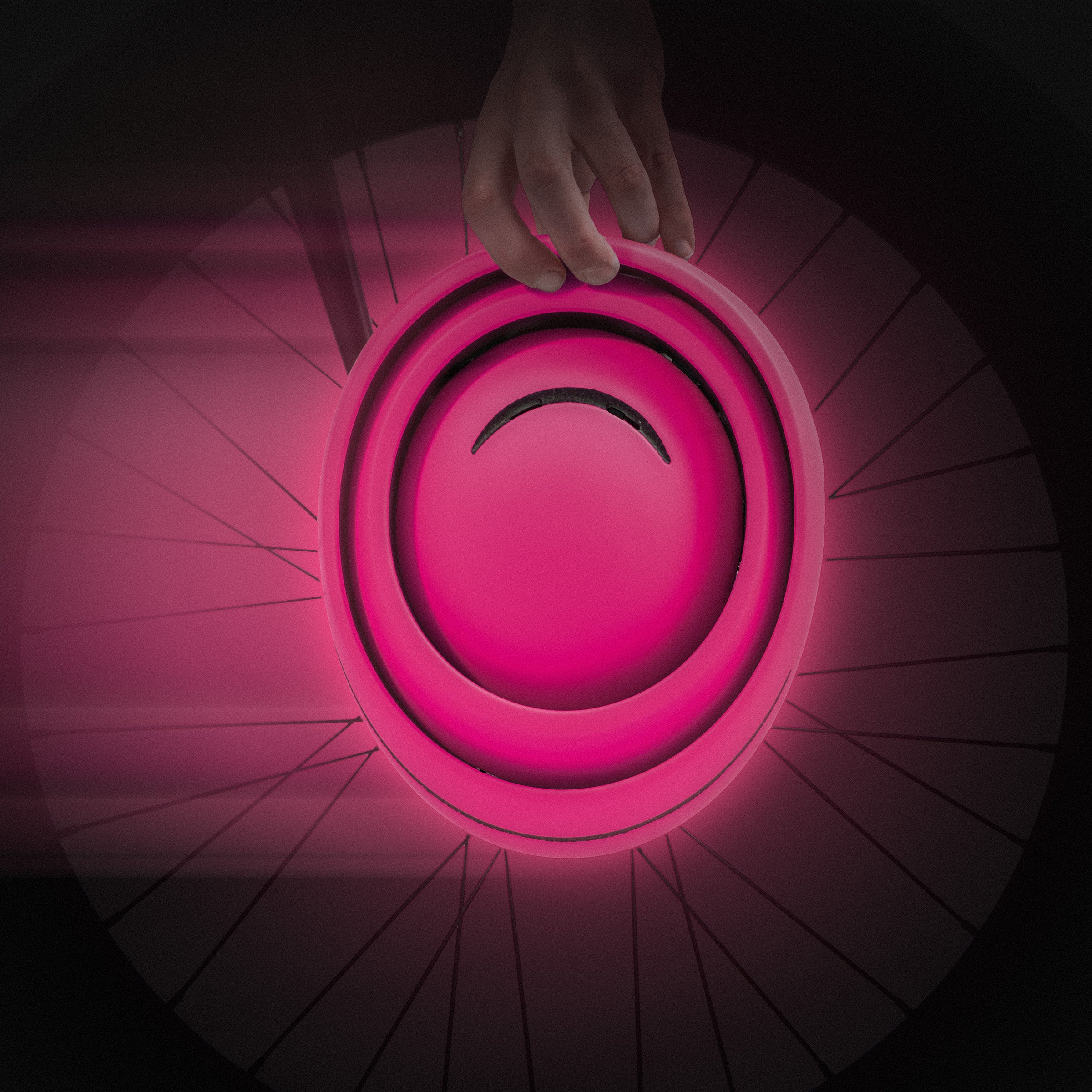 Closca Loop Lab Neon Pink casca pliabila M roz