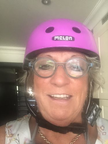 Melon Urban Active Rainbow Purple casca bicicleta M-L mov