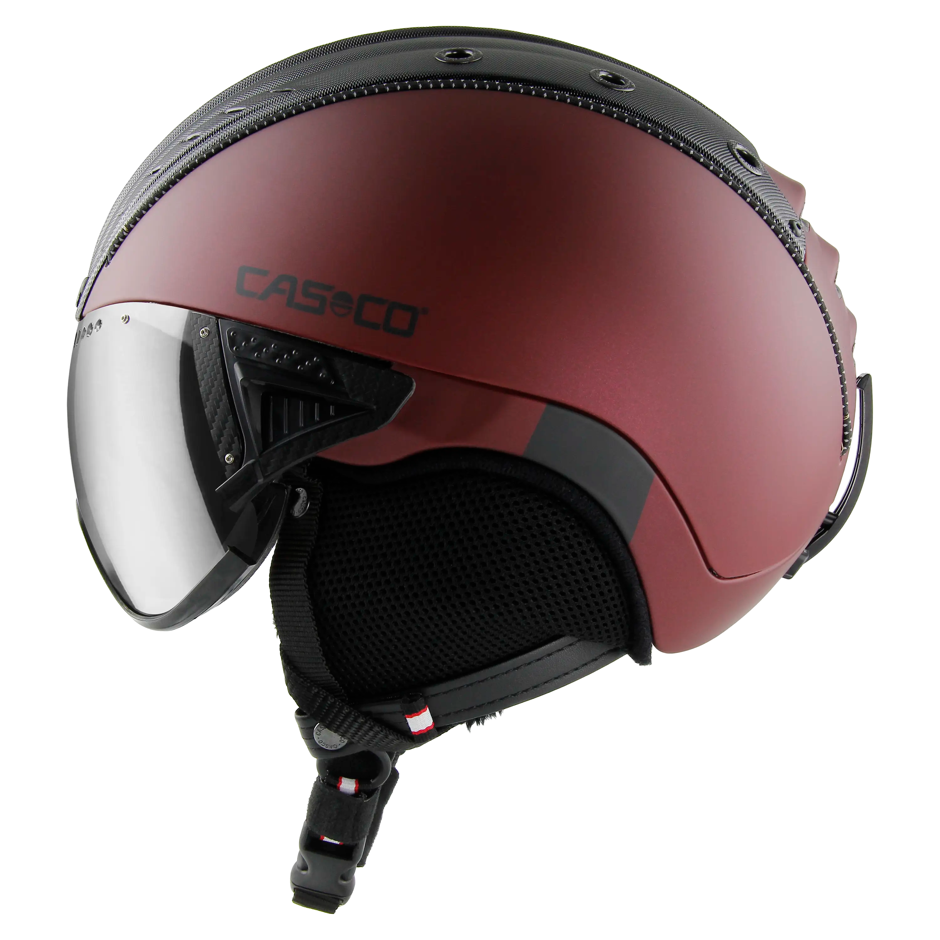 Casco SP-2 Carbonic casca schi cu viziera rosie