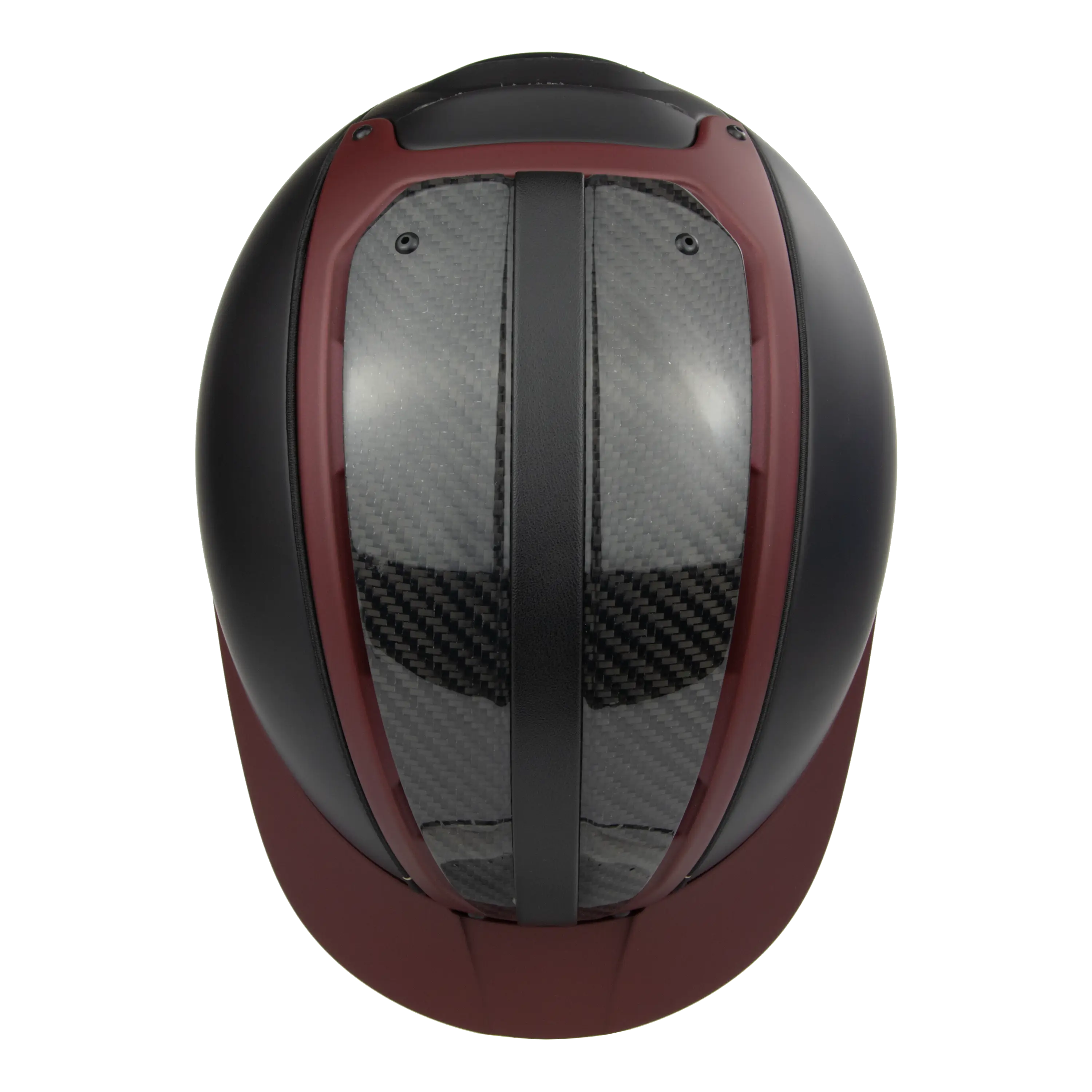 Casco Duell One Carbon Burgundy casca echitatie piele vegana
