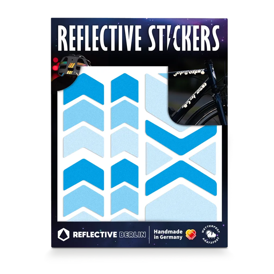 KED Speedy Blue stickere reflectorizante casca