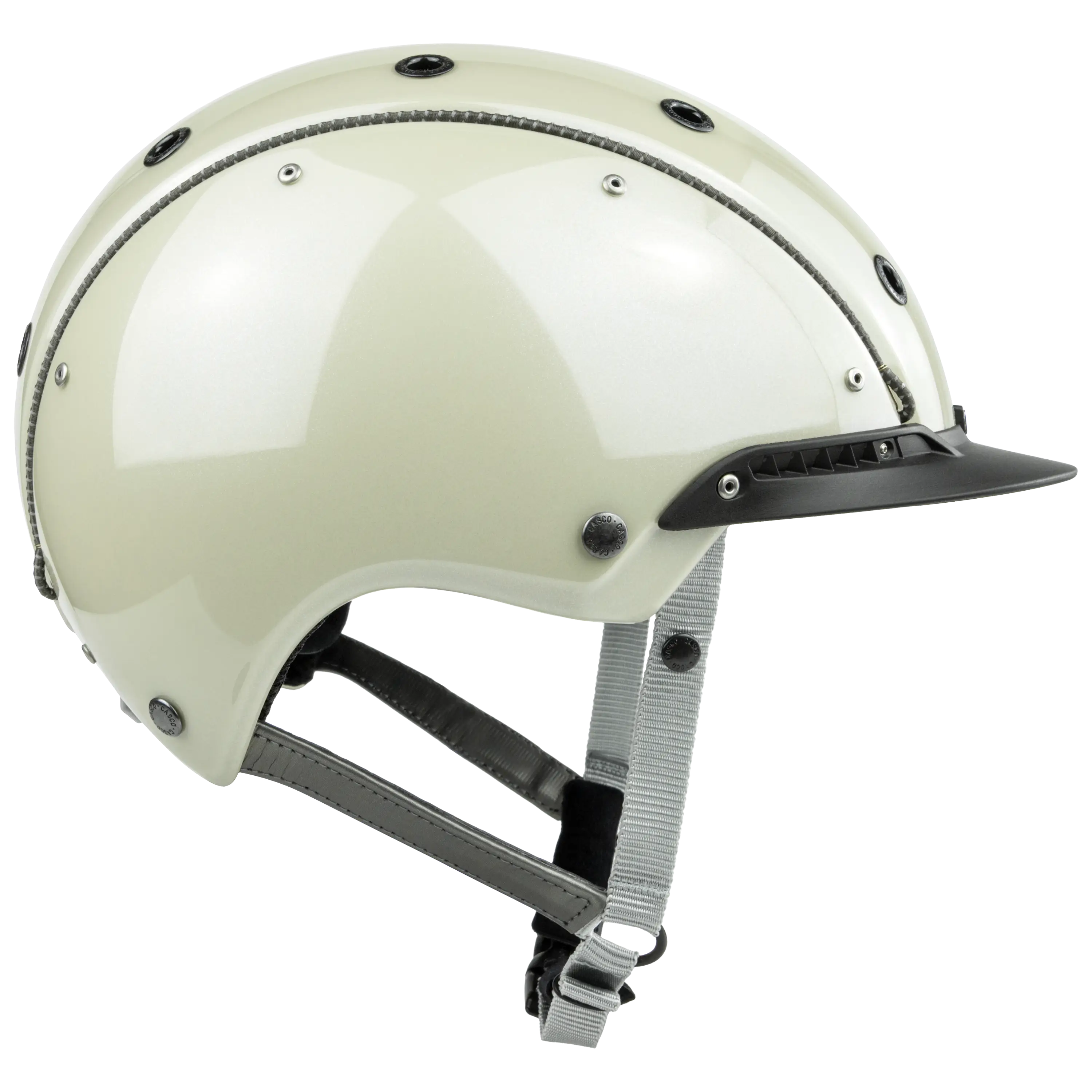 Casco Champ3 Plus cască echitație alb metalic