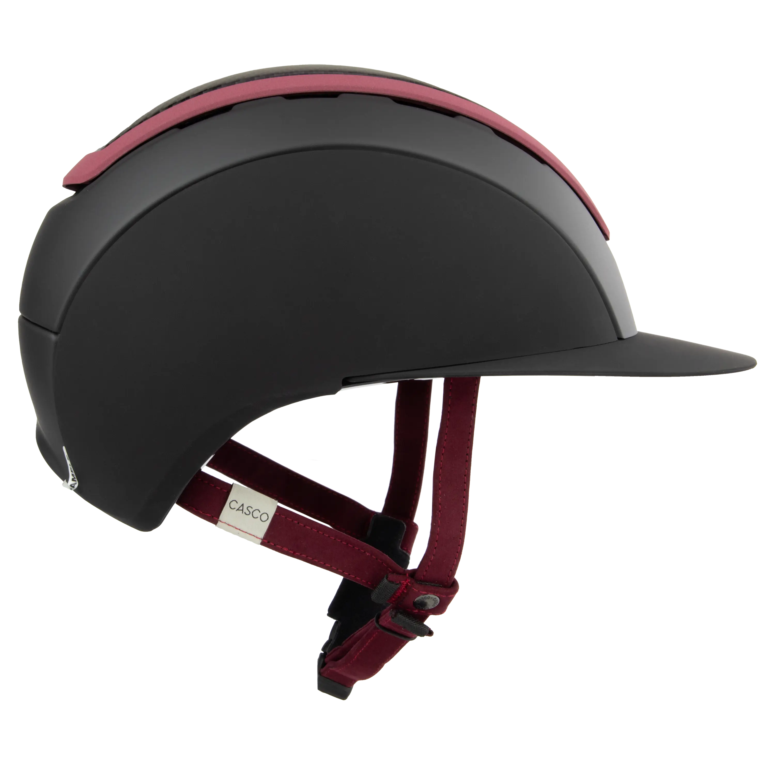 Casco Elite Carbon Burgundy casca echitatie piele premium