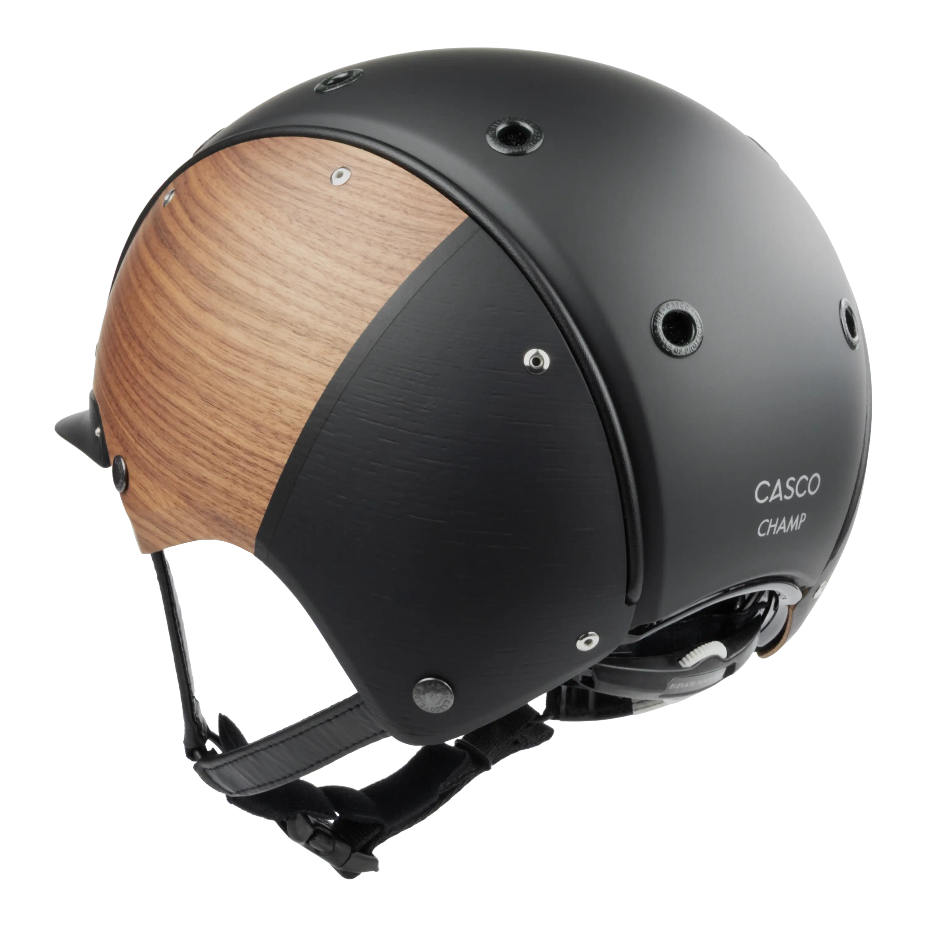 Casco Champ Split Fumed casca echitatie aspect lemn